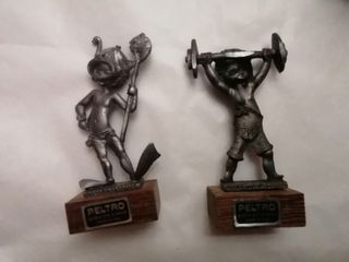 Miniature figure sportive in peltro