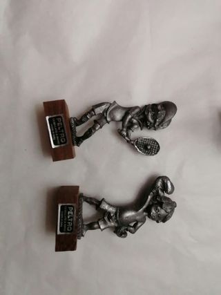 Miniature figure sportive in peltro