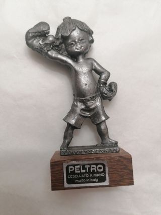 Miniature figure sportive in peltro
