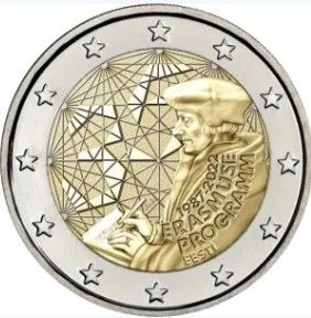 MONEDA 2€ CONM PROG ERASMUS ESTONIA 22