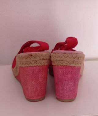 Sandalias cuña rojo Rossi Fratelo N.37