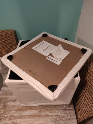 Reposapies con almacenamiento ikea 