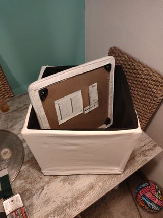 Reposapies con almacenamiento ikea 