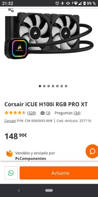 Corsair iCUE H100i RGB PRO XT