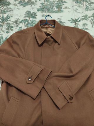 Abrigo marrón paño alta calidad