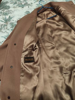 Abrigo marrón paño alta calidad