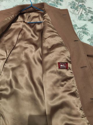 Abrigo marrón paño alta calidad