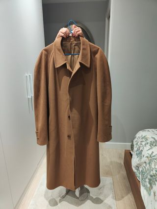 Abrigo marrón paño alta calidad