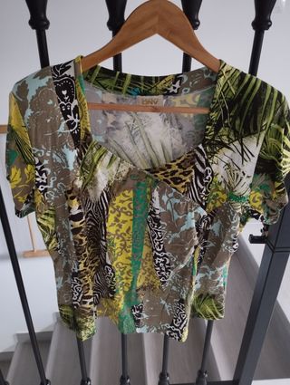 Conjunto manga corta y falda talla 50