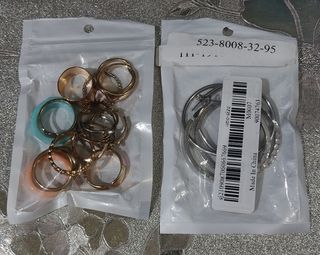 Anillos y pendientes 