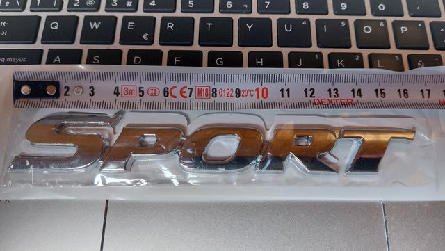 ✅️ Placa emblema "SPORT" tunning