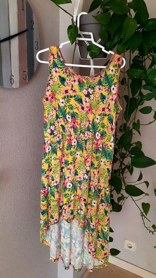 VESTIDO PLAYERO FLORES 