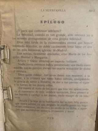 Novela La Huerfanilla