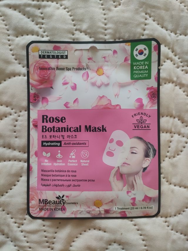 hidratante mascarilla facial de tela