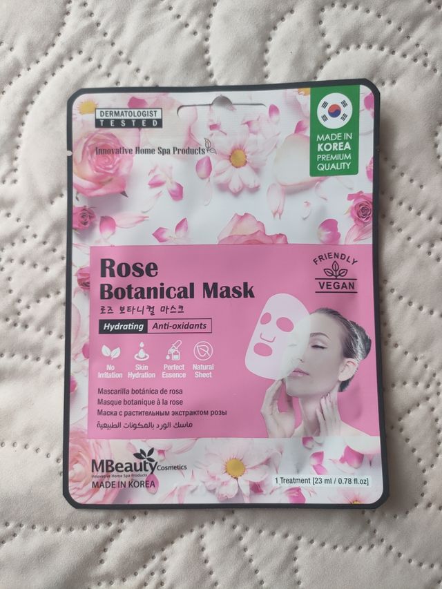 hidratante mascarilla facial de tela