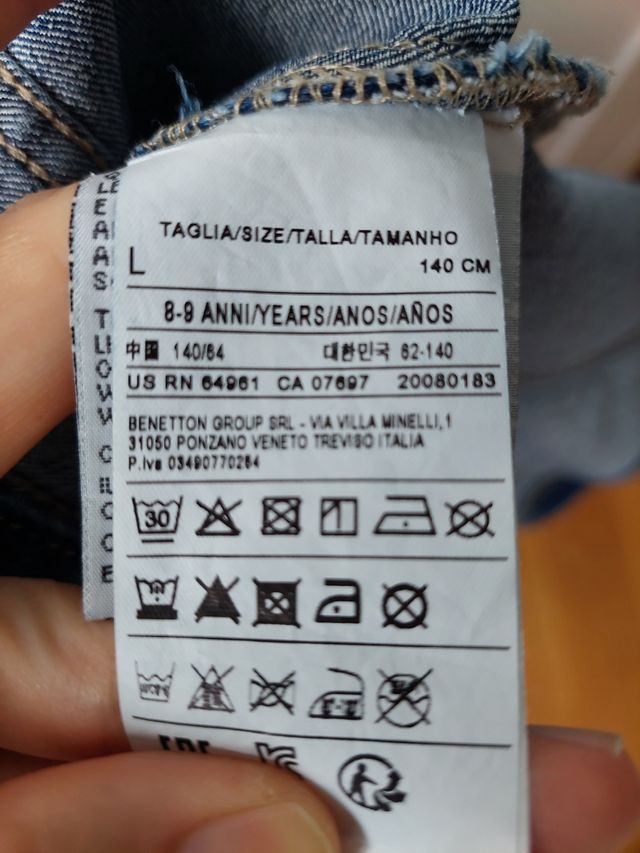 Cazadora vaquera niña