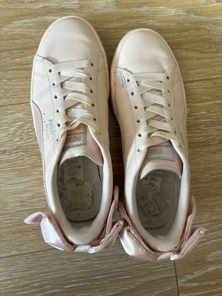 Zapatillas puma rosas lazo