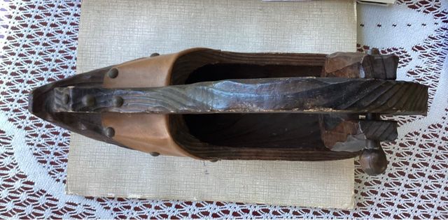 Porta botella de madera artesanal