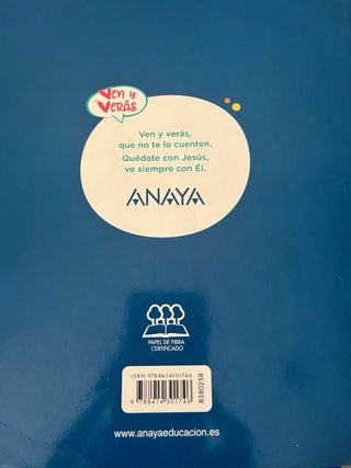 Libro de Religión 3 primaria Anaya