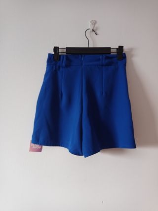 Falda pantalón azulina