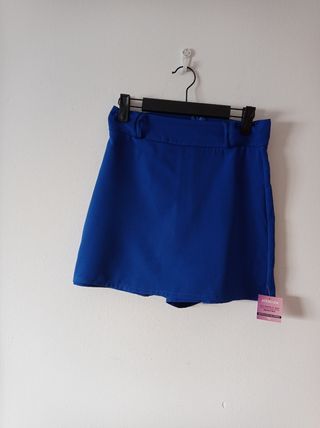 Falda pantalón azulina
