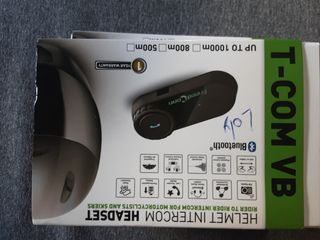 Casco moto con intercomunicador