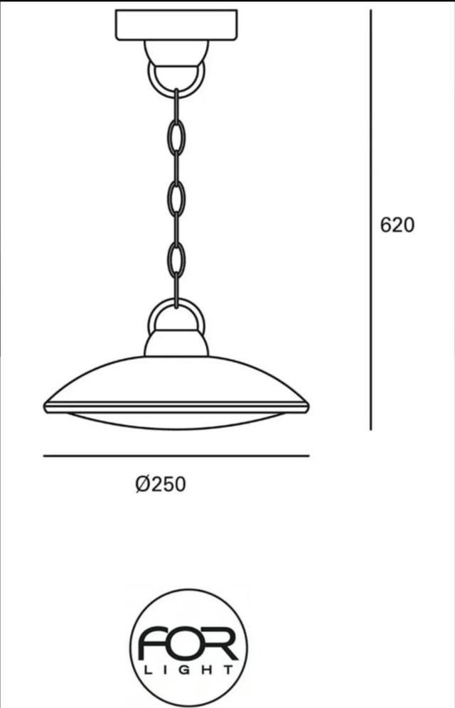 lámpara techo exterior LED vintage