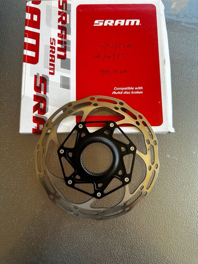 DISCO SRAM ROTOR 160MM BLACK ROUNDED