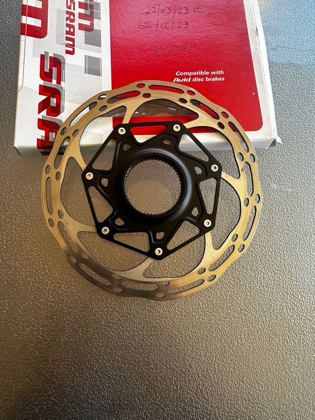 DISCO SRAM ROTOR 160MM BLACK ROUNDED