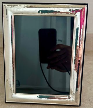 Cornice portafoto in silverplated con punzoni 