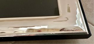 Cornice portafoto in silverplated con punzoni 