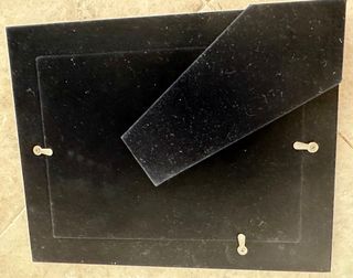 Cornice portafoto in silverplated con punzoni 