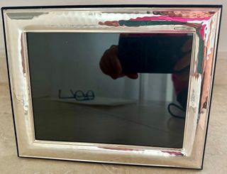 Cornice portafoto in silverplated con punzoni 