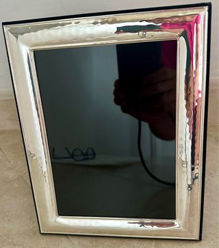 Cornice portafoto in silverplated con punzoni 