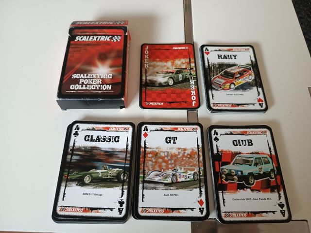 Baraja Scalextric poker collection