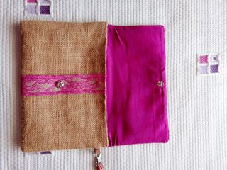 Bolso arpillera