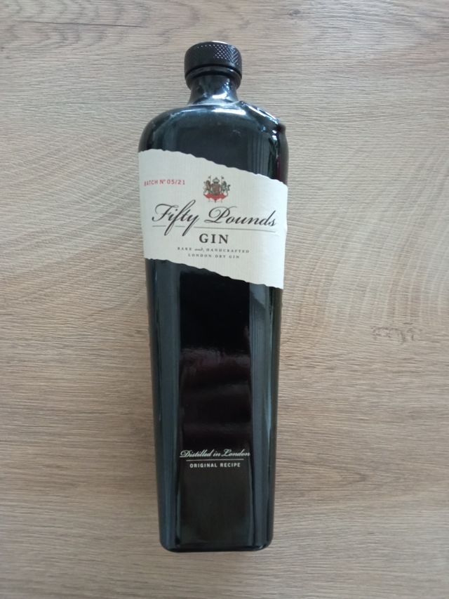 Bottiglia vuota Gin Fifty Pounds