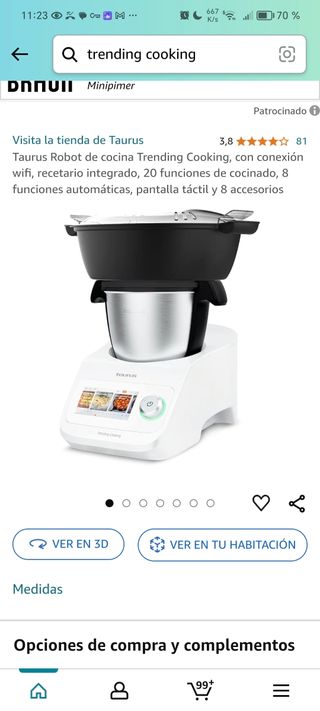 NUEVO ROBOT DE COCINA taurus trending cooking