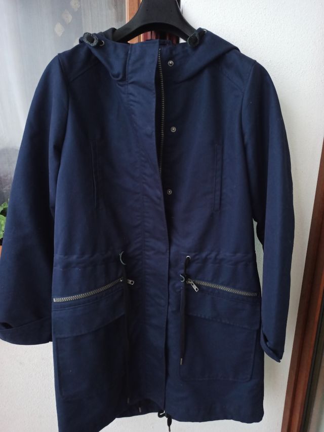 Parka donna blu Selected 