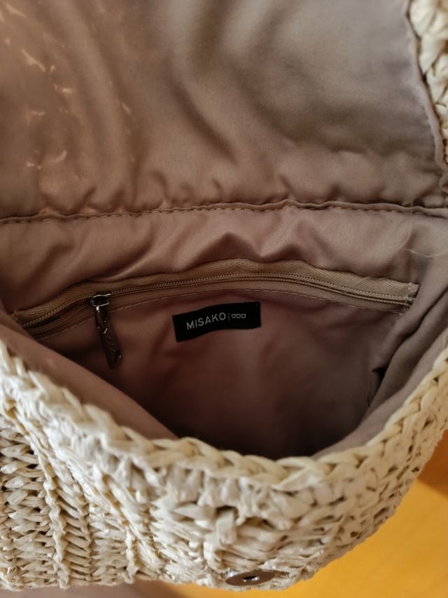 Bolso bandolera rafia