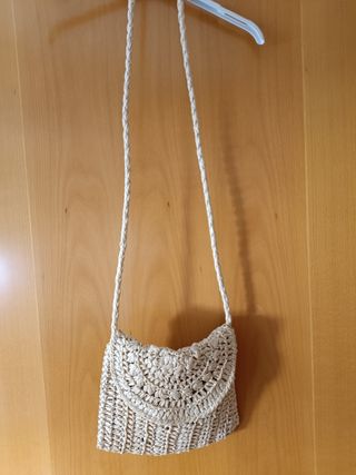 Bolso bandolera rafia