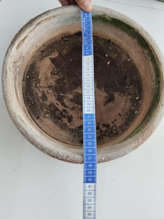 Soporte plato para maceta de barro