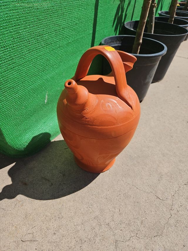 Botijo barro rojo artesanal
