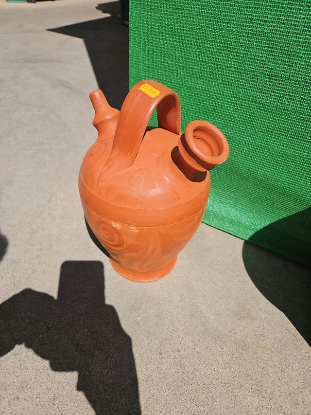 Botijo barro rojo artesanal