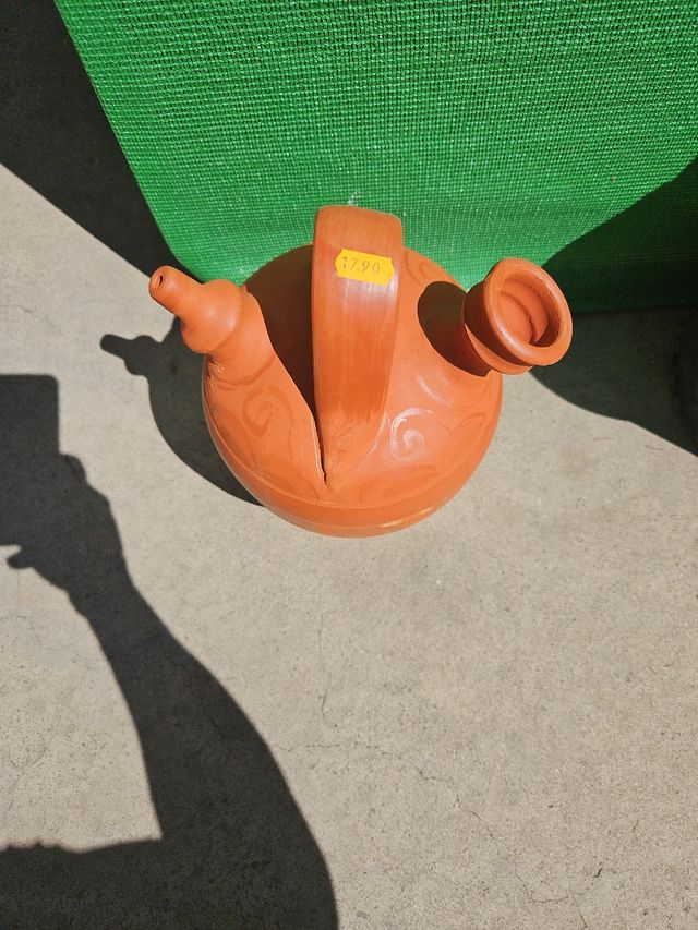 Botijo barro rojo artesanal