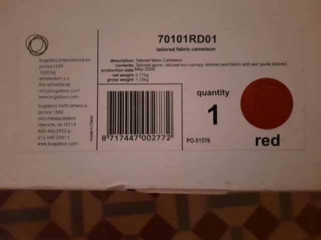 Capota y funda de asiento Bugaboo