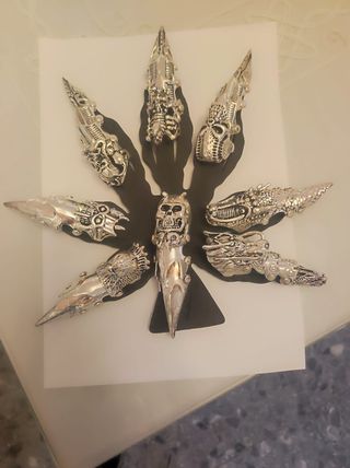 Garra metálica. Anillo articulado. # 1