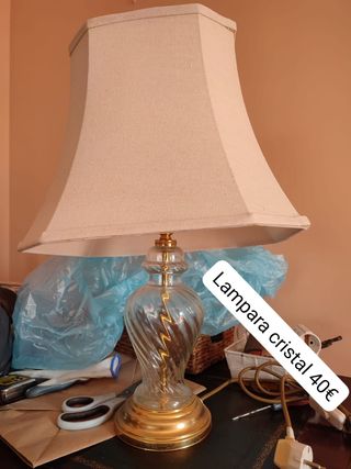 Lámpara cristal 
