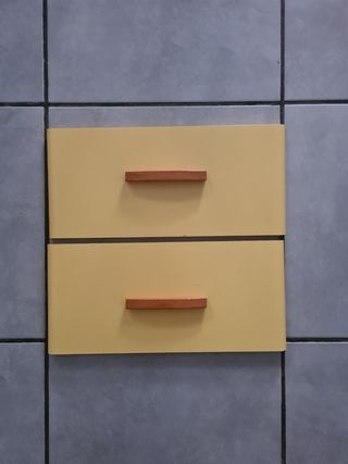 2 Frontales de cajón en amarillo