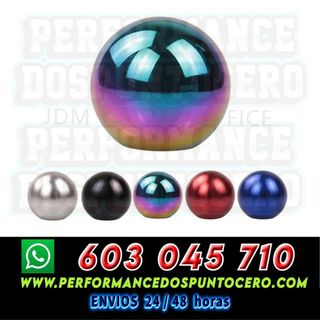 POMO BOLA ACERO BRILLO COLORES